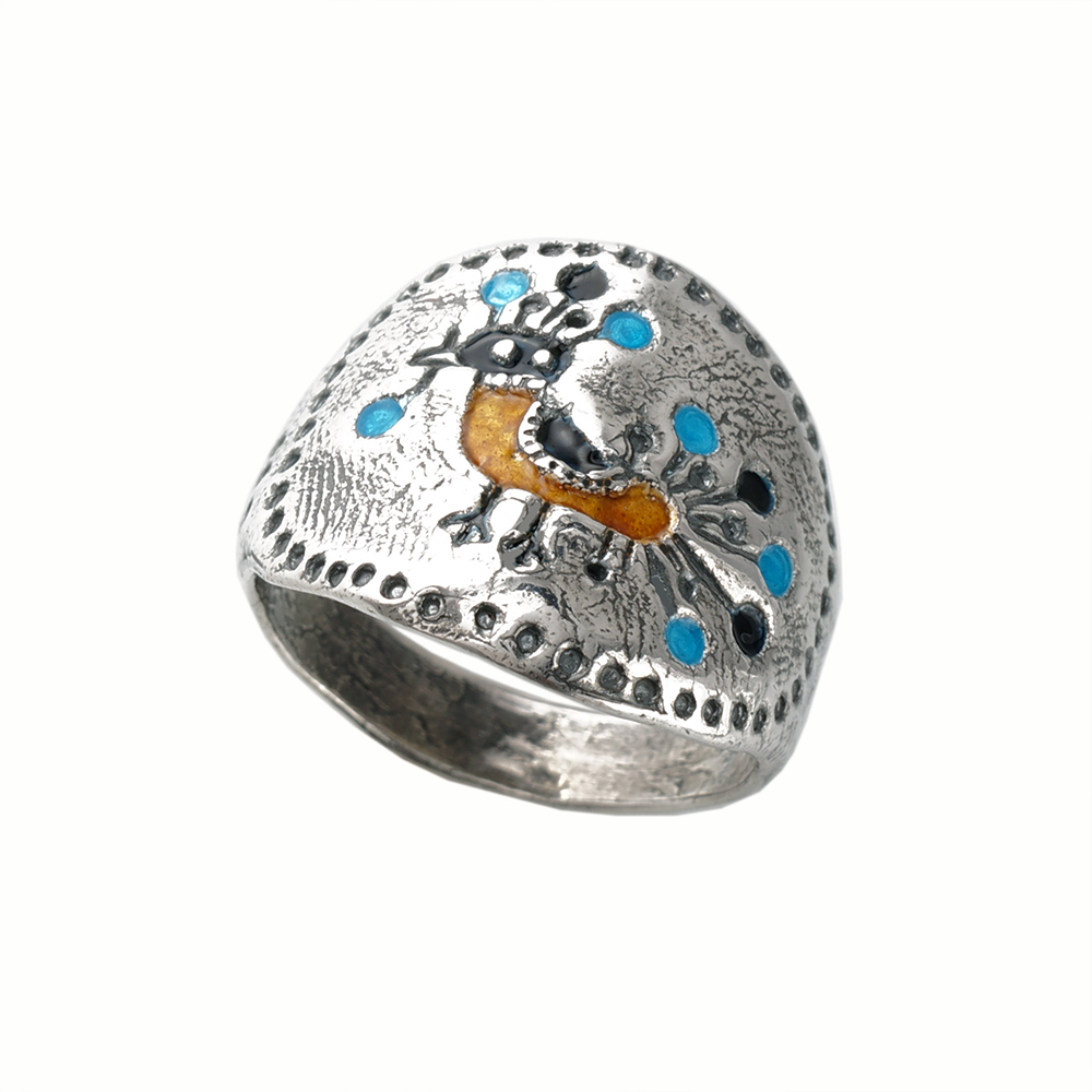 Солнцеворот:Серебряное кольцо(Украшения из серебра и бронзы)