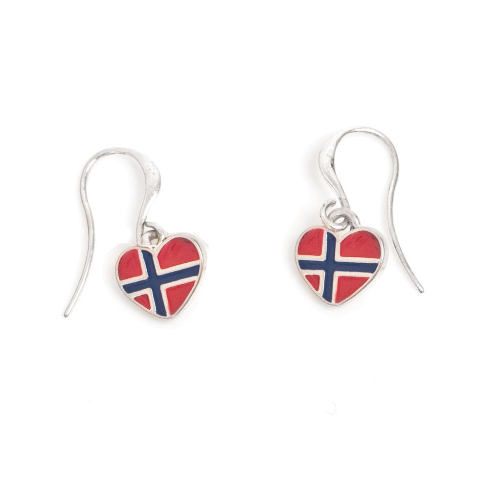 С любовью из Норвегии:Серьги Норвежский флаг(Ювелирная бижутерия Arts&Crafts)